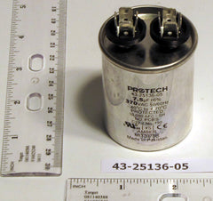 RHEEM 43-25136-05 Capacitor - 7.5/370 Single Round  | Midwest Supply Us