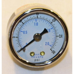 HONEYWELL 305965/U INDICATION GAGE. 1-1/2" DIAMETER. 1/8" NPT. CENTER BACK CONNECTED. 0 TO 30 PSI.  | Midwest Supply Us