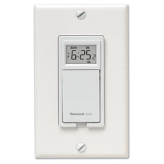 HONEYWELL RESIDENTIAL PLS730B1003 120v Econoswitch TM Weekly/Daily 7 Day Programmable Wall Switch Timer For All Types Of Lighting And Motors Up to 1 HP Up To 7 On/Off Programs Per Day Replaces TI033 T1033  | Midwest Supply Us