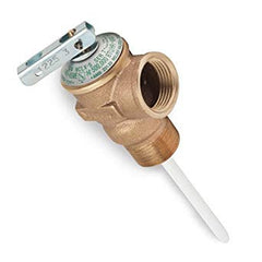 BRADFORD-WHITE 230-32920-01 T & P Valve / 4" Stem / 3/4" male / 105k btus/h / 150 PSI / 210 deg 415-32920-01  | Midwest Supply Us