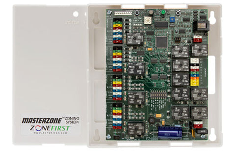 ZONEFIRST MZS4 24V Masterzone Universal 23 or 4 Zone Panel for Heat Pumps Dual Fuel and Convent  | Midwest Supply Us