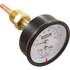 RAYPAK 007399F Temperature & Pressure Gauge Kit 0-200 Psi 70-320f 1/2"  | Midwest Supply Us