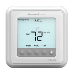 HONEYWELL RESIDENTIAL TH6220U2000 24v/Millivolt T6 Pro Programmable/Non Programmable Thermostat With Stages up to 2 Heat/1 Cool Heat Pumps or 2 Heat/2 Cool Conventional Systems 40-90F  | Midwest Supply Us