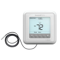 HONEYWELL RESIDENTIAL TH6100AF2004 24v T6 Pro Single Stage Heat Only Hydronic Programmable Thermostat Includes AQ12C20 Optional Floor Sensor 40-90F  | Midwest Supply Us