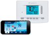 7205 | 24v Multistage 4 Wire Bluelink Smart WIFI Universal Programmable/Non Programmable Thermostat 2H-2C Conventional 3H-2C Heatpump With Backlight Temp Limits Keypad Lockout Hard Wired Or Battery Powered 4 | BRAEBURN