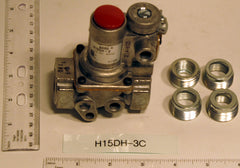 BASO GAS PRODUCTS H15DH-3C 3/4" X 3/4" Automatic Shutoff Pilot Gas Valve 402000 BTU Natural Or LP Gas 1/2 PSI Max. Replaces H15CH-1  | Midwest Supply Us