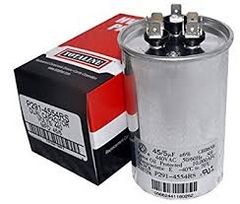 CARRIER P291-4554RS Run Capacitor Round 370v;dual 45/5mfd replaces P291-4553rs (m10)  | Midwest Supply Us