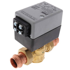 CALEFFI Z56P 24V NC 2 Way Zone Valve 1" Union Press Connections 7.5cv Terminal Block & Aux. Switch  | Midwest Supply Us