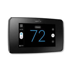 WHITE-RODGERS 1F96U-42WFB 24v Sensi Touch 2 Smart Thermostat Black Works with Sensi Room Sensors Remote Access Via Smartphone Tablet or PC  | Midwest Supply Us