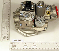 ROBERTSHAW 700-442 24v 1" X 1" Combination Standing Pilot Natural Gas Valve With Built In Regulator Has Slow Opening Feature 720000 BTU 7000ERHC-S7C & 7000ERHHC-S7C Hi-Cap  | Midwest Supply Us