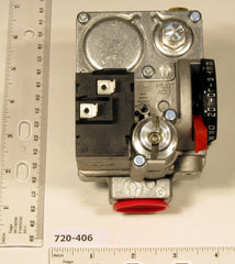 ROBERTSHAW 720-406 24v 3/4" X 3/4" Standing Pilot Gas Valve Includes LP Kit & Bushings 150000 BTU 7200ER Replaces 7A8-A1B-007  | Midwest Supply Us