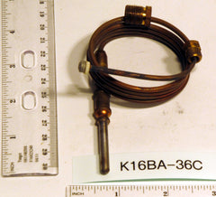 BASO GAS PRODUCTS K16BA-36H Thermocouple 36"  | Midwest Supply Us
