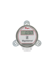 Dwyer Instruments MS-621-LCD Differential pressure transmitter | 5 VDC output | selectable range ±0.1" | 0.25" | 0.5" w.c. (±25 | 50 | 100 Pa) | wall mount | with LCD.  | Midwest Supply Us