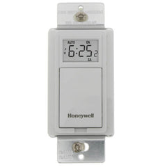 Resideo PLS730B1003 WEEKLY/DAILY PROGRAMMABLE WALL SWITCH FOR ALL TYPES OF LIGHTING AND MOTO RS. 2400 W RESISTIVE OR INDUCTIVE, 1 HP MOTOR @ 120 V, WHITE  | Midwest Supply Us