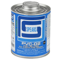 Spears PVC02C-010 1/2 PINT PVC-02 REG BODY CLEAR PVC  | Midwest Supply Us