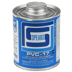 Spears PVC17C-010 1/2 PINT PVC-17 HEAVY BODY CLEAR PVC  | Midwest Supply Us