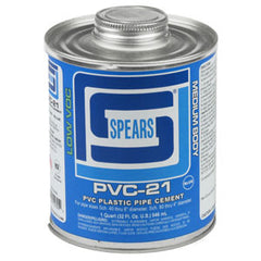 Spears PVC21B-005 1/4 PINT PVC-21 MED BODY BLUE PVC  | Midwest Supply Us