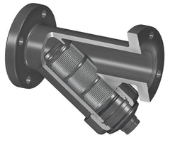 Spears YS23S8-015CL 1-1/2 PVC CL Y-STRAINER FLANGED EPDM S8M  | Midwest Supply Us