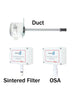 RHP-3D11 | Duct mount 3% RH/temperature transmitter with 4-20 mA RH output and 4-20 mA temperature output. | Dwyer Instruments