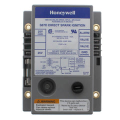 Resideo S87D1004 DIRECT SPARK TIGNITION MODULE. 6 SEC. LOCKOUT. TWO ROD FLAME SENSE. FOR USE WITH 24V GAS VALVE. INCLUDES ALARM TERMINAL.  | Midwest Supply Us