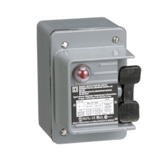 Square D 2510KW1A Single Unit Manual Switch, 30A, NEMA 4, 2-Pole, Toggle Operated, Red Indicator, 600VAC  | Midwest Supply Us