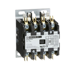 Schneider Electric (Square D) 8910DPA34V09 Definite Purpose Contactor Type DPA, 30A, 4-Poles, 220 VAC 50HZ, 208-240 VAC 60Hz  | Midwest Supply Us