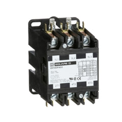 Schneider Electric (Square D) 8910DPA53V02 Definite Purpose Contactor Type DPA, 50A, 3-Poles, 110 VAC 50HZ, 120 VAC 60Hz  | Midwest Supply Us