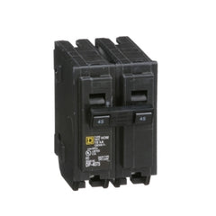 Schneider Electric (Square D) HOM245 Homeline Miniature Circuit Breaker, 45A, 120/240V AC, Plug-in, 2-Poles, 10kA  | Midwest Supply Us