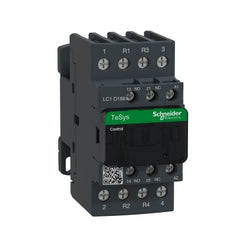 Schneider Electric (Square D) LC1D188B7 TeSys D Contactor, 4-Poles (2 NO + 2 NC), 32A, 24V AC Coil, Non-Reversing  | Midwest Supply Us
