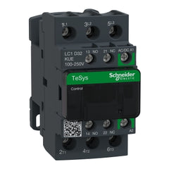 Square D LC1D32KUE TeSys D contactor 3P 32A AC-3 up to 440V coil 100-250V AC/DC  | Midwest Supply Us
