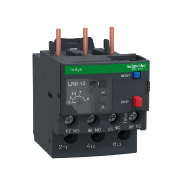 Schneider Electric (Square D) LRD12L Overload Relay, Starter Type IEC, Current Range 5.50 to 8.00A, For Use With TeSys D 932A, TeSys N Size 001 Contactors  | Midwest Supply Us