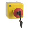 XALK188H7 | YELLOW STATION 1 RED MUSHROOM | Schneider Electric (Square D)