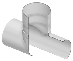 Spears 280-101955 20X20 PVC STUB SADDLE SOCKET LOW HEAD PIP  | Midwest Supply Us