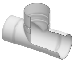 Spears 280-102499 6X2 PVC REDUCING TEE SOCKET LOW HEAD PIPXIPS  | Midwest Supply Us