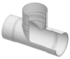 280-102519 | 12X10 PVC REDUCING TEE SOCKET LOW HEAD PIP | (PG:300) Spears