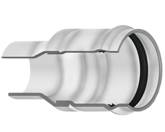 Spears 330-101310 6X4 PVC REDUCING COUPLING GASKETXSPIGOT CL125  | Midwest Supply Us