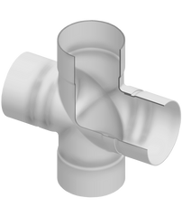 Spears 330-103299 12X3 PVC REDUCING CROSS SOCKET CL125  | Midwest Supply Us