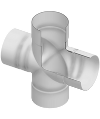 Spears 310-103290 8X6 PVC REDUCING CROSS SOCKET CL63  | Midwest Supply Us