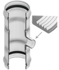 330-202432 | 6X2 PVC REDUCING TEE GASKETXGASKETXFPT CL125 | (PG:360) Spears