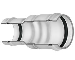 Spears 3029-6662 12X6 PVC REDUCING COUPLING GASKET 100PIP  | Midwest Supply Us