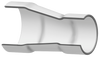 3929-758E | 16X8 PVC ECCENTRIC REDUCING COUPLING SOCKET SCH80 | (PG:400) Spears