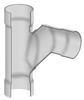 3990-691 | 14X2 PVC REDUCING SANITARY TEE SOCKET SCH80 | (PG:400) Spears