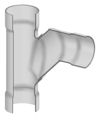 Spears 3990-666 12X6 PVC REDUCING SANITARY TEE SOCKET SCH80  | Midwest Supply Us