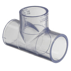 Spears 401-080L 8 PVC CLEAR TEE SOCKET SCH40  | Midwest Supply Us