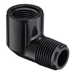 Spears 412-005B 1/2 PVC BLACK 90 STREET ELBOW MPTXFPT  | Midwest Supply Us