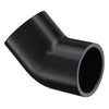 417-005B | 1/2 PVC 45 ELBOW SOCKET SCH40 BLACK | (PG:011) Spears