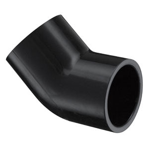 Spears 417-010B 1 PVC 45 ELBOW SOCKET SCH40 BLACK  | Midwest Supply Us