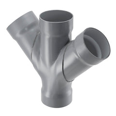 Spears 4376-100C 10 CPVC DOUBLE WYE SOCKET DUCT  | Midwest Supply Us