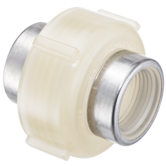 Spears 4858-015SR 1-1/2 PP NATURAL UNION W/SS RING REINFORCED FEMALE THREAD FKM  | Midwest Supply Us