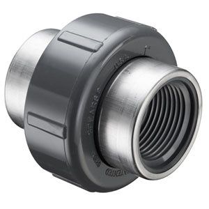 Spears 8098-010SR 1 PVC UNION 2000 REINFORCED FEMALE THREAD EPDM  | Midwest Supply Us